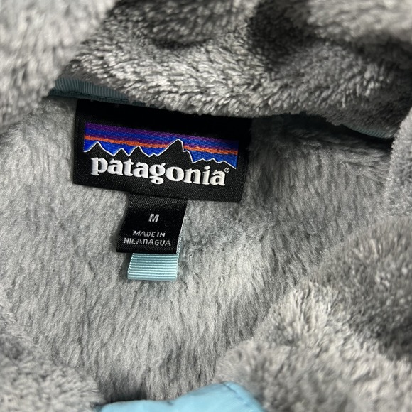 Patagonia Sweater Womens Medium Re Tool Snap-T Pullover Fleece Sweatshirt Gray - Picture 5 of 12